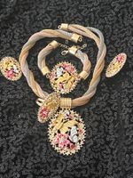 Elegantes Schmuckset Gold, Silber, Rosegold - Neuwertig!