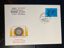 Schweiz 1992 ill.Automobil-Postbüro 600 Jahre Klein-Gross BS