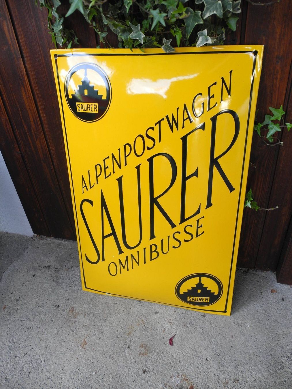 Saurer Schilder: SAURER ALPENPOST EMAILSCHILD – Neu (gemäss Beschreibung) aus Reinach AG von Huckleberrysix 5