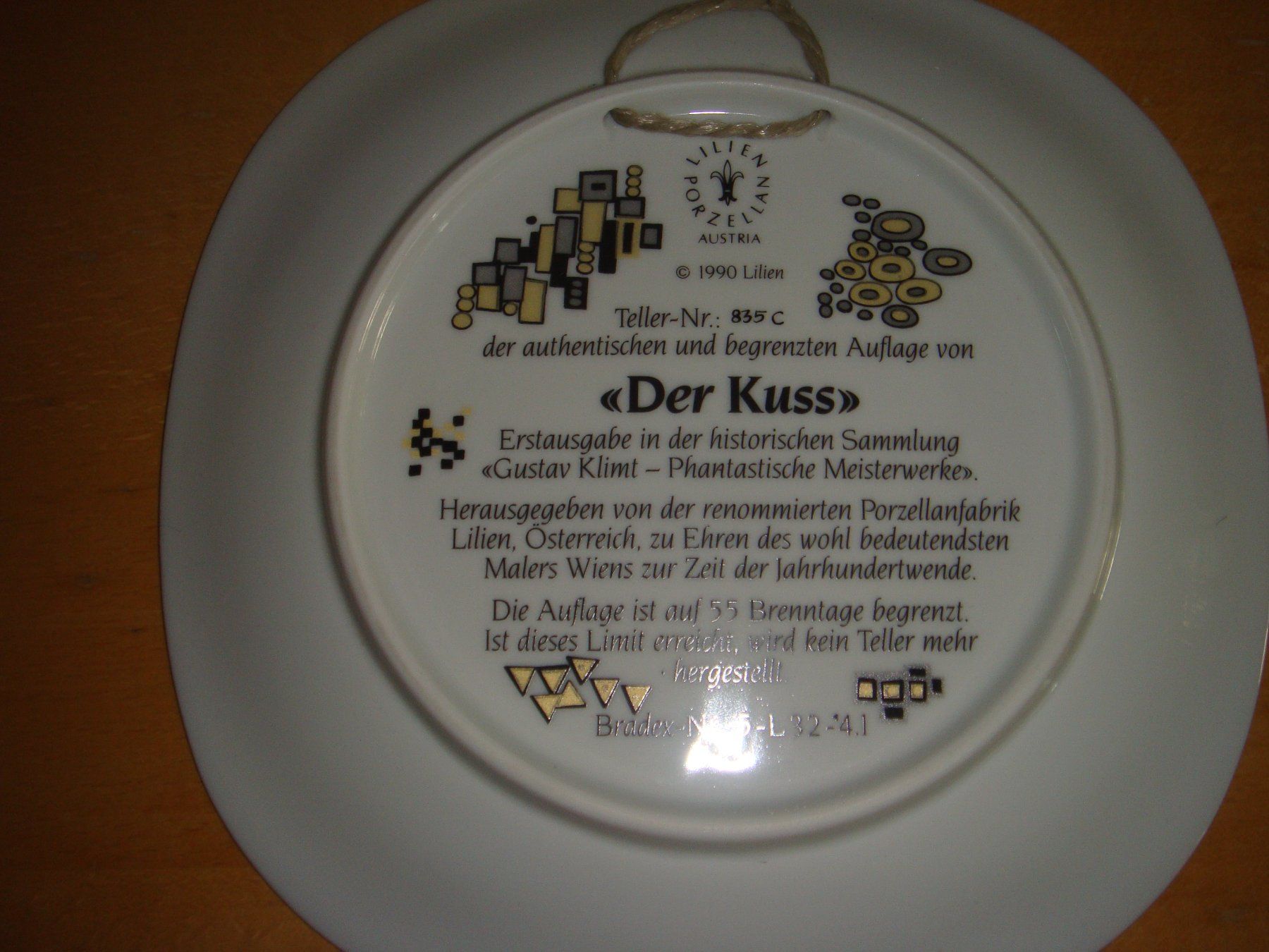 Assiettes: Wandteller Der Kuss – Neuf (Voir description) à Reinach BL par Maryichbins 1