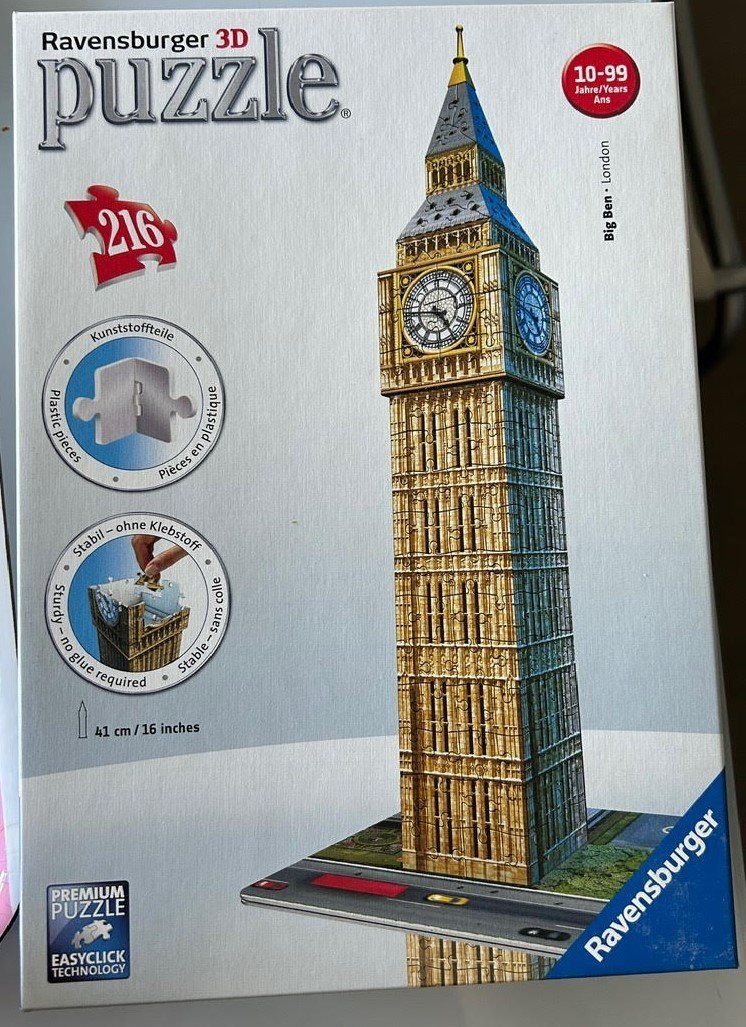 Ravensburger Puzzle: Puzzle 3D Big Ben – Usato da Athenaz (Avusy) venduto da cyrano476