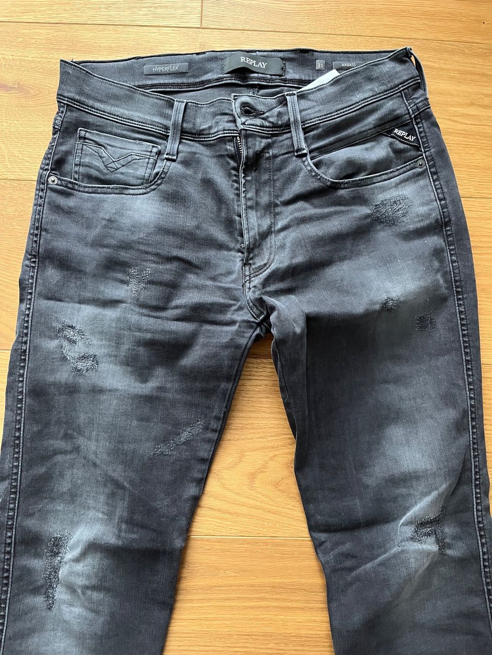 Replay Jeans: Replay Hyperflex Ambass schwarz W31/L32 – Usato da Gelterkinden venduto da blackjack08