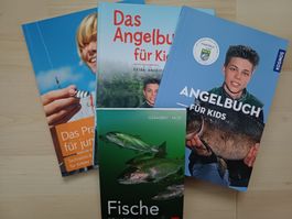 4x Angelbücher-Set für Kinder: Vom Jungangler zum Meister!
