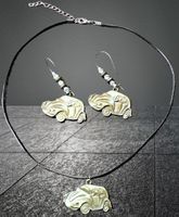 💫 Unikat Handmade: 🚗💨 Schmuck-Set VW Käfer, bronze 💫