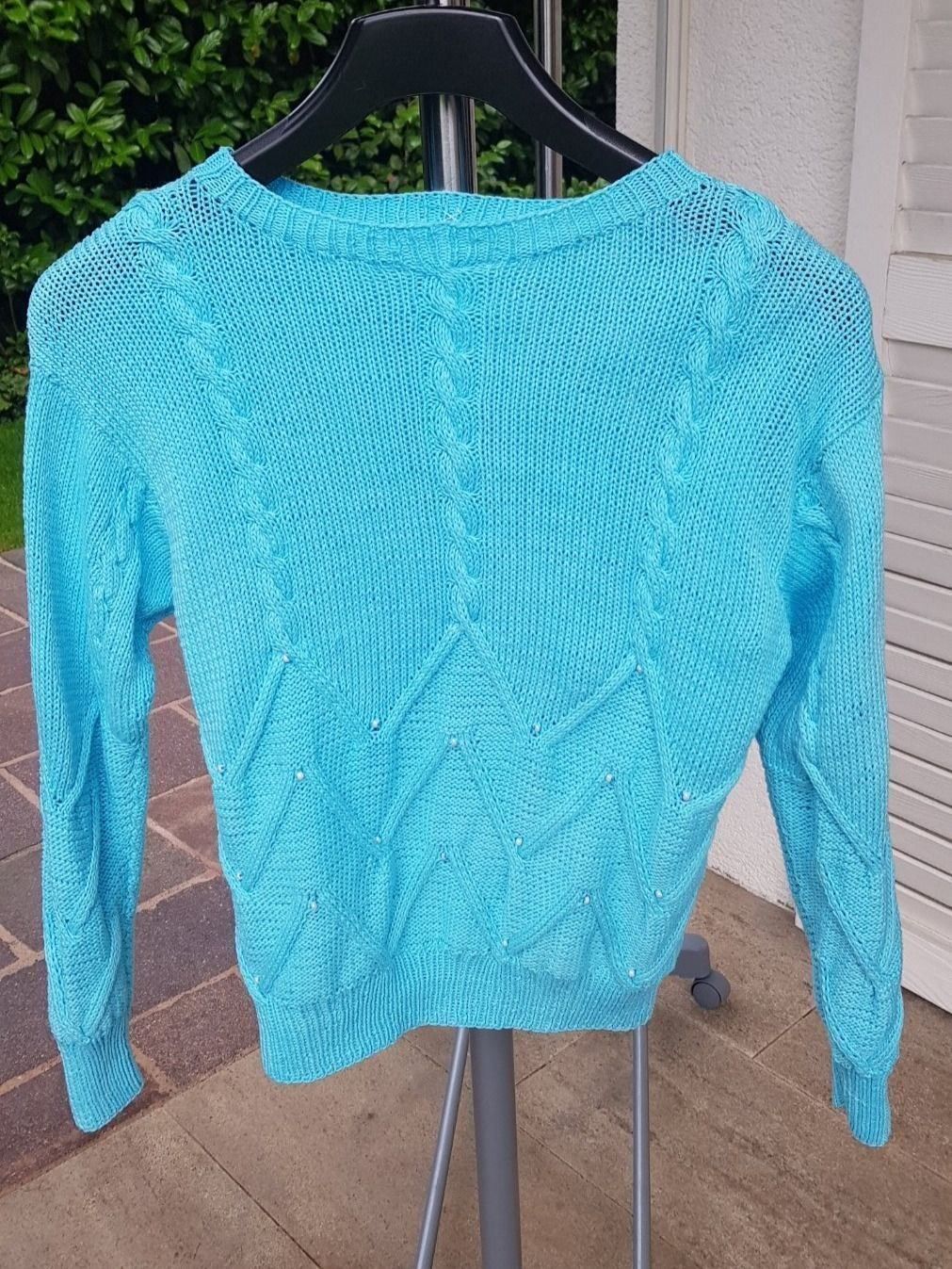 Maglioni & Felpe: Pullover Garn Vintage türkis – Usato da Mörschwil venduto da wunderkiste44 4
