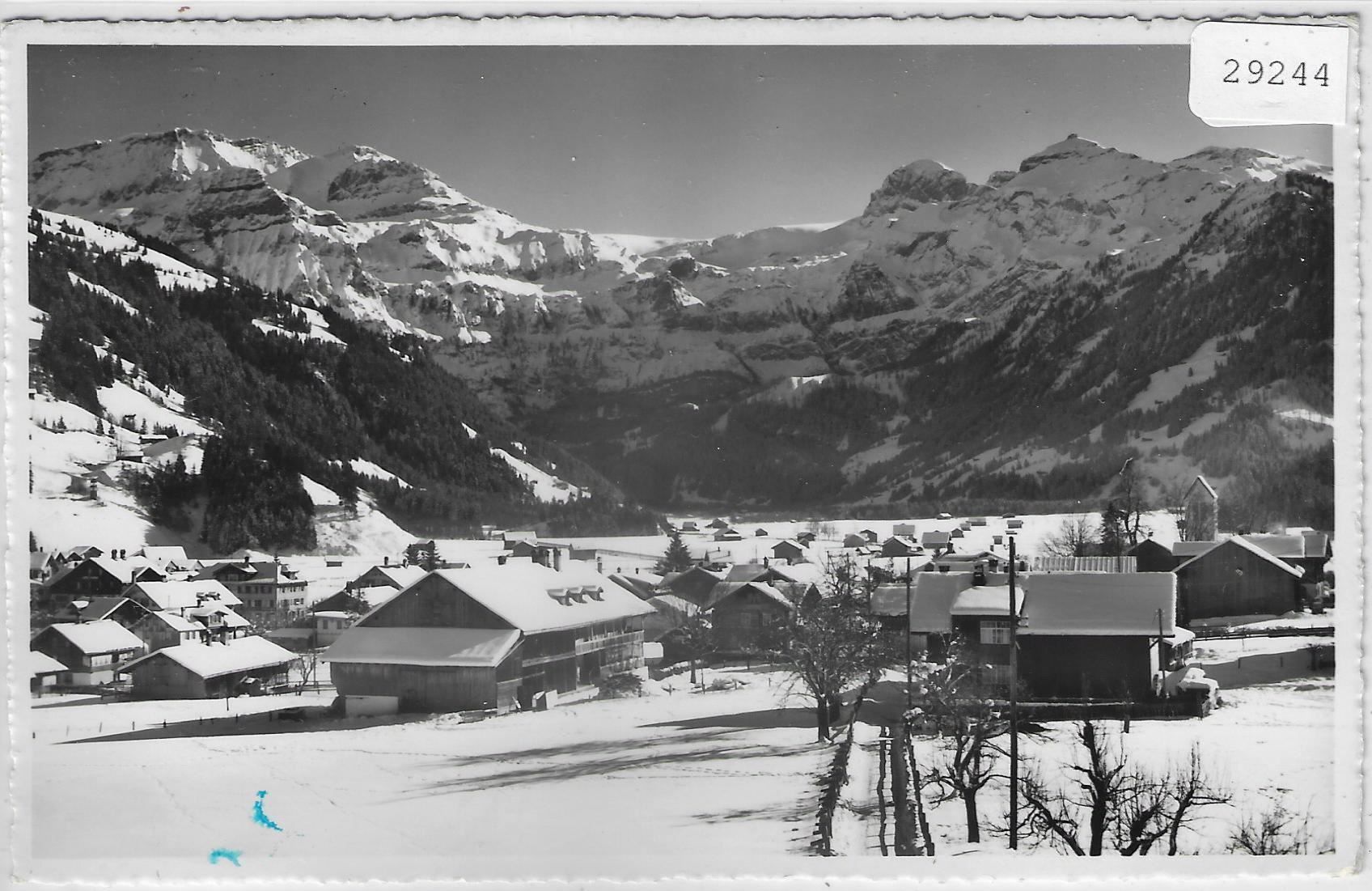 Cartoline postali: Lenk - Generalansicht im Winter – Usato da Ettingen venduto da Kartenplanet