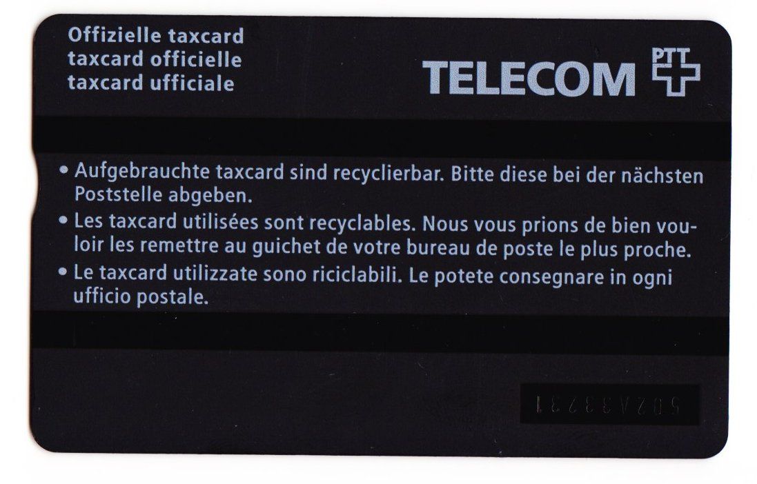 Swisscom Schede telefoniche: PTT taxcard 20.- / Kaminfeger – Usato da Zürich venduto da ms993 1