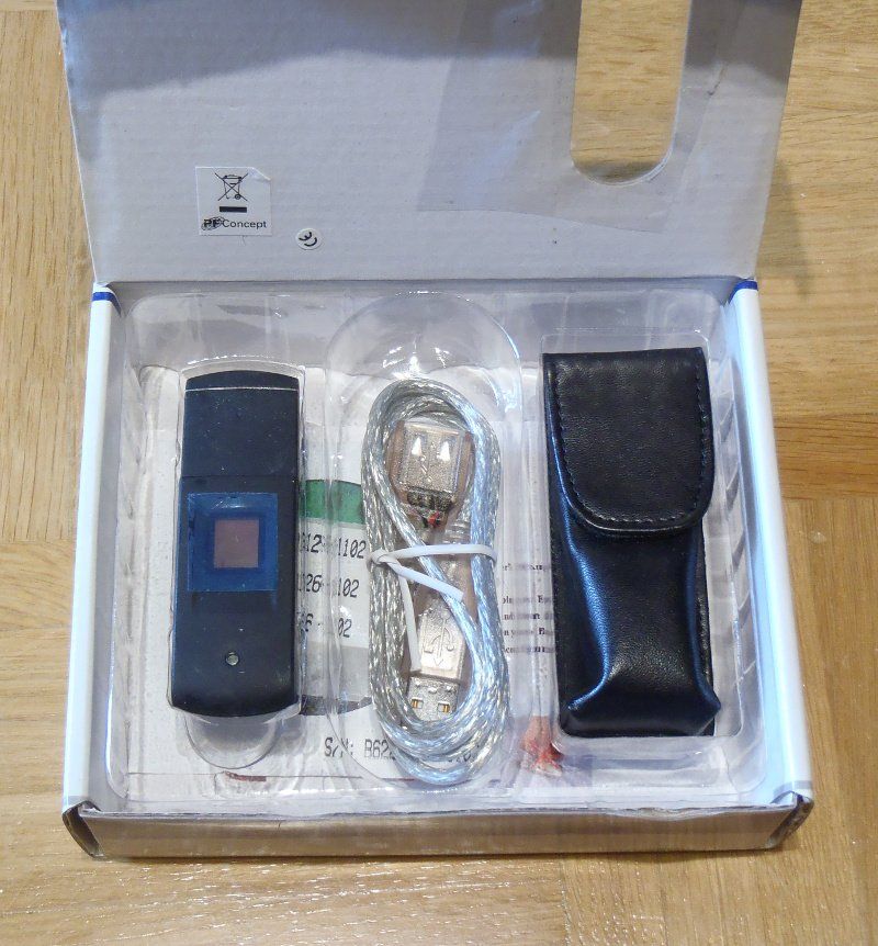 Chiavette USB: Biometrischer USB Stick mit Fingerabdrucksensor 128MB – Nuovo (secondo la descrizione) da St. Gallen venduto da KlondikeCH
