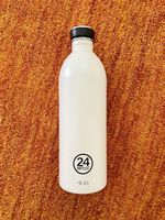 Trinkflasche 24 Bottles Weiss Edelstahl 8 cm 1000 ml