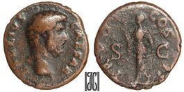 Aelius 136-138 A.D. As Römisches Reich