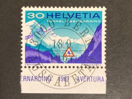 1967 San Bernardino Strassentunnel 30 C. ET (ZNr 451)