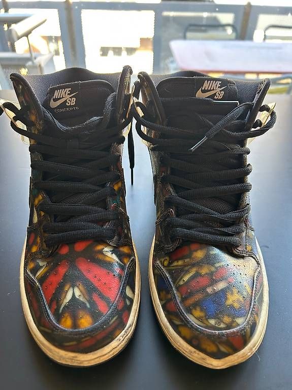 Nike Scarpe da uomo: Concepts x Nike SB Dunk High Stained Glass – Usato da Fully venduto da mxbdh 1