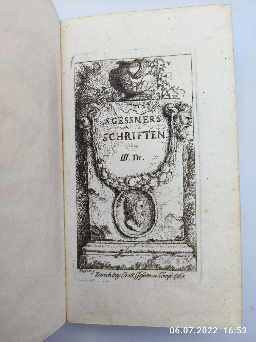 Livres: SALOMON GESSNER - SCHRIFTEN – D'occasion à Goldach par Gaip 3