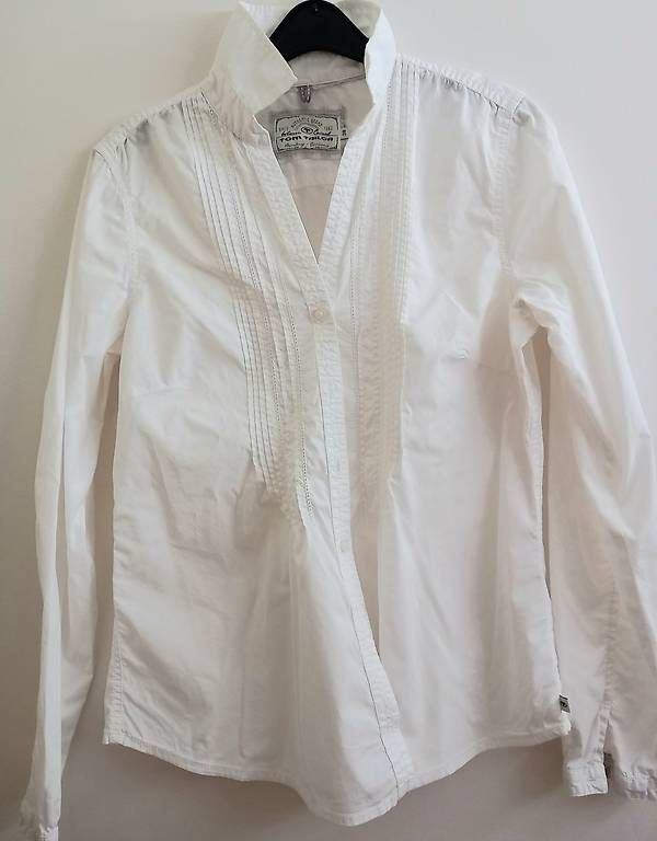 Tom Tailor Camicette: Bluse weiss Tom Tailor, Baumwolle, Gr. 38 – Usato da Adliswil venduto da JanineT.