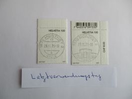Voll Letztagsstempel der Poststelle 1870 Monthey 2 Ville