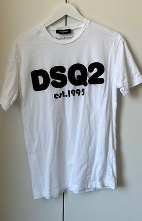 Dsquared DSQ2 est.1995 T-Shirt shirt M medium D2 weiss white