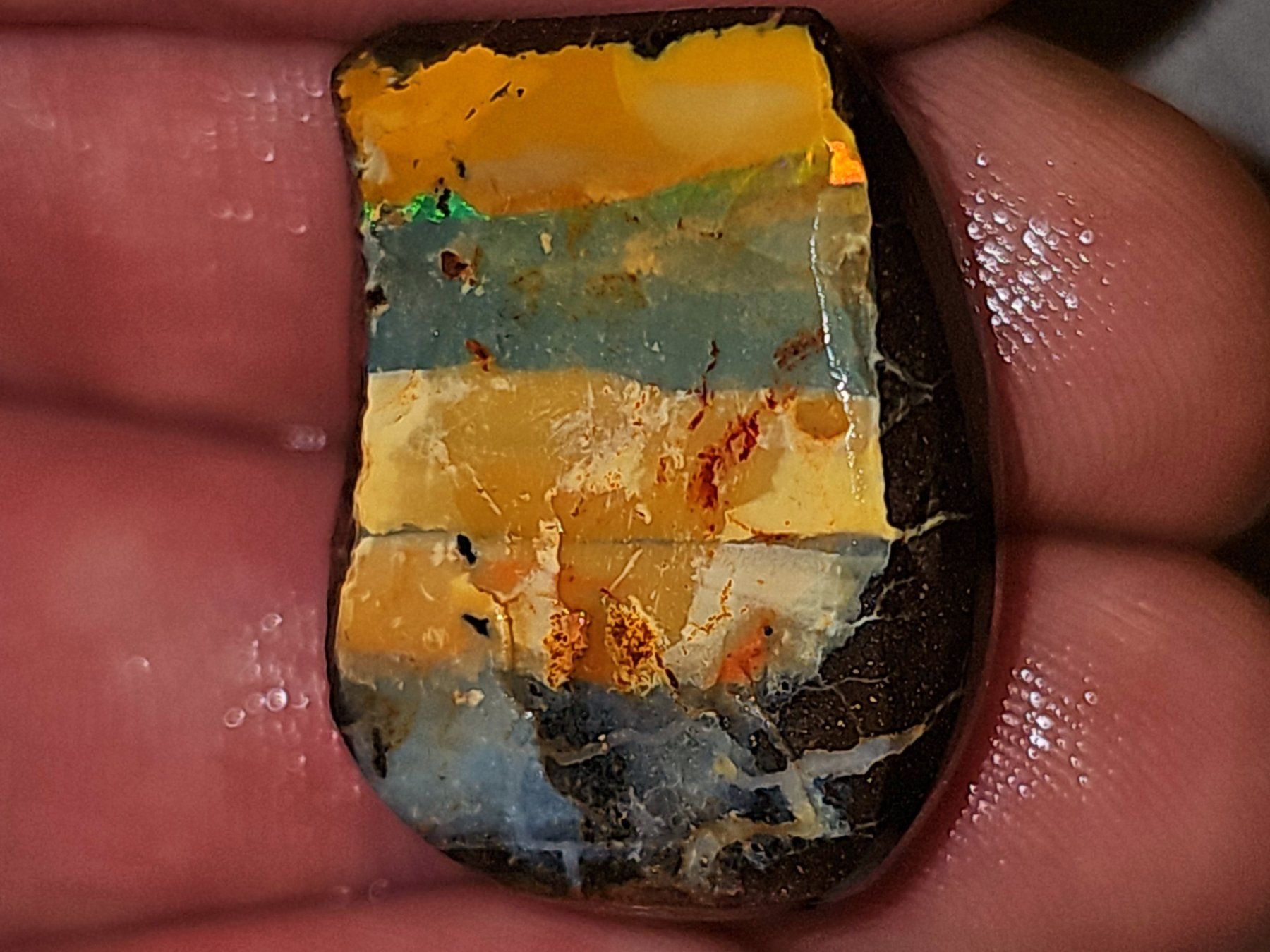 Pietre preziose: Australischer Boulder Opal Rohstein – Usato da Uerkheim venduto da Winwinner 3