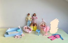 Vintage Barbie Heart Family mit Kindern