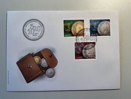 FDC 2022 aus 4er Block mit Haftpunkten