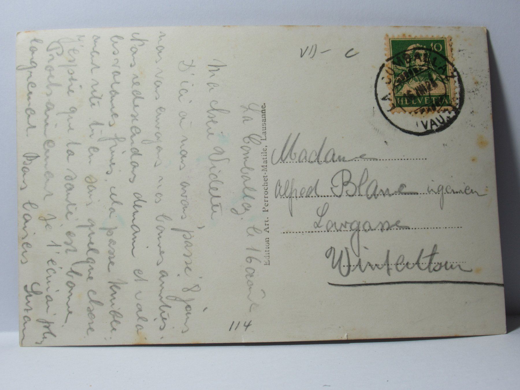 Cartoline postali: La Camballaz et les Diablerets 1925 – Usato da Grenchen venduto da Bluemchen1900 1