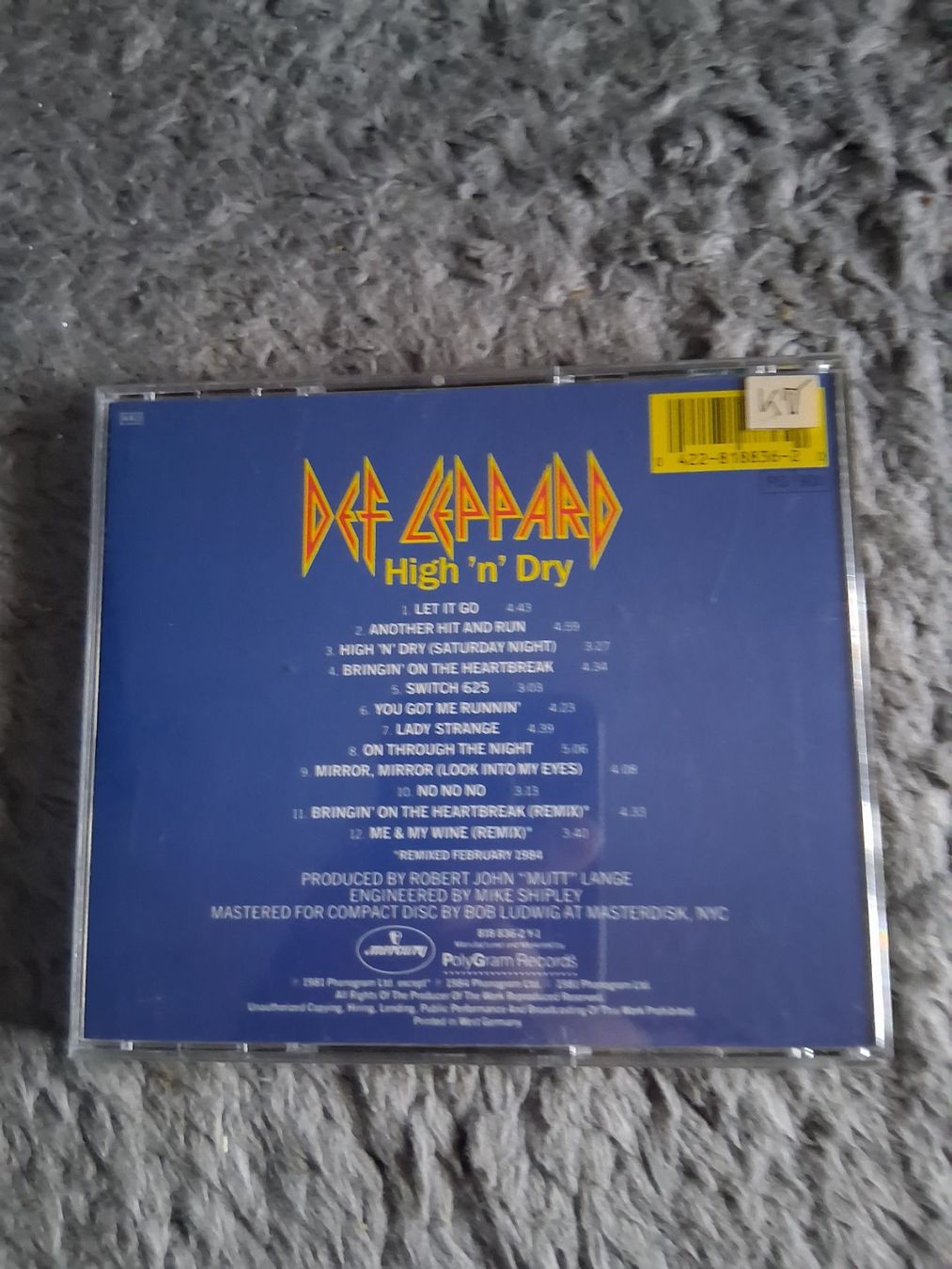 CD: DEF LEPPARD     HIGH'N'DRY      CD – Usato da Wetzikon ZH venduto da Ramones01 1