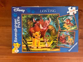 Ravensburger Puzzle Re Leone 3x49 pezzi nuovo