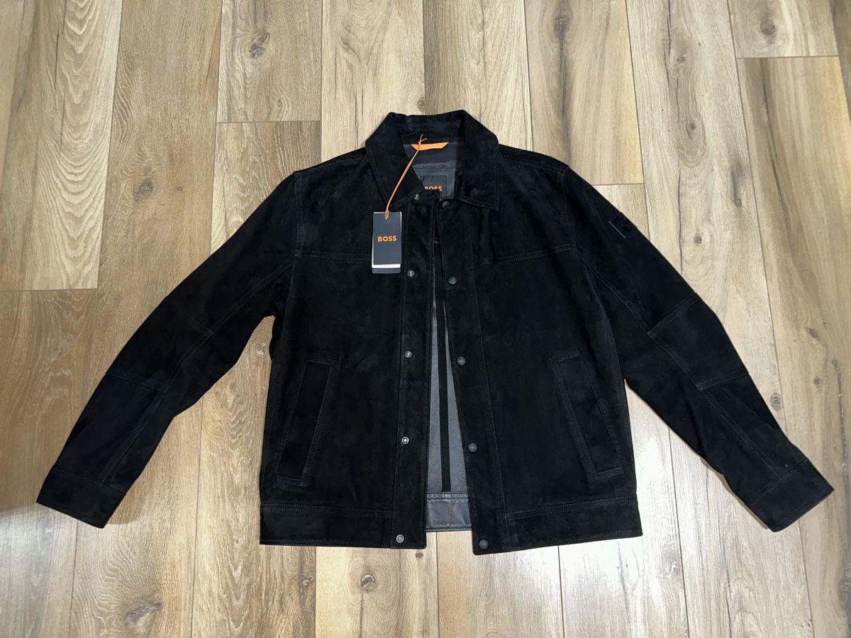 Hugo Boss Giacche: Boss Suede Lederjacke Schwarz – Nuovo e nell'imballaggio originale da Liebefeld venduto da tru_cj95 1