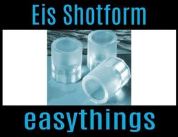 Eiswürfelbehälter für eigene Shot Gläser Bar Cocktail Wodka