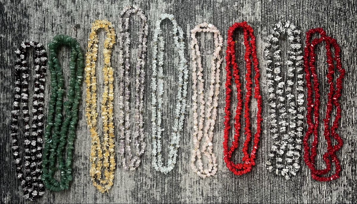 Catenine: Kette Stein-Mix bunt 9 Stk. Neuwertig – Usato da Altdorf UR venduto da kaa_dr2x