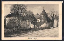 AK Hallwil, Partie am Schloss, 1937