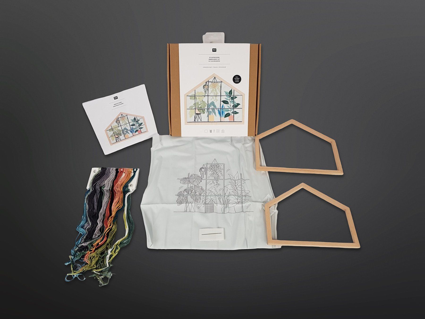 Cerchi da ricamo: RICO DESIGN Stickpackung Urban Jungle – Nuovo (secondo la descrizione) da Suhr venduto da Restwert_Suhr