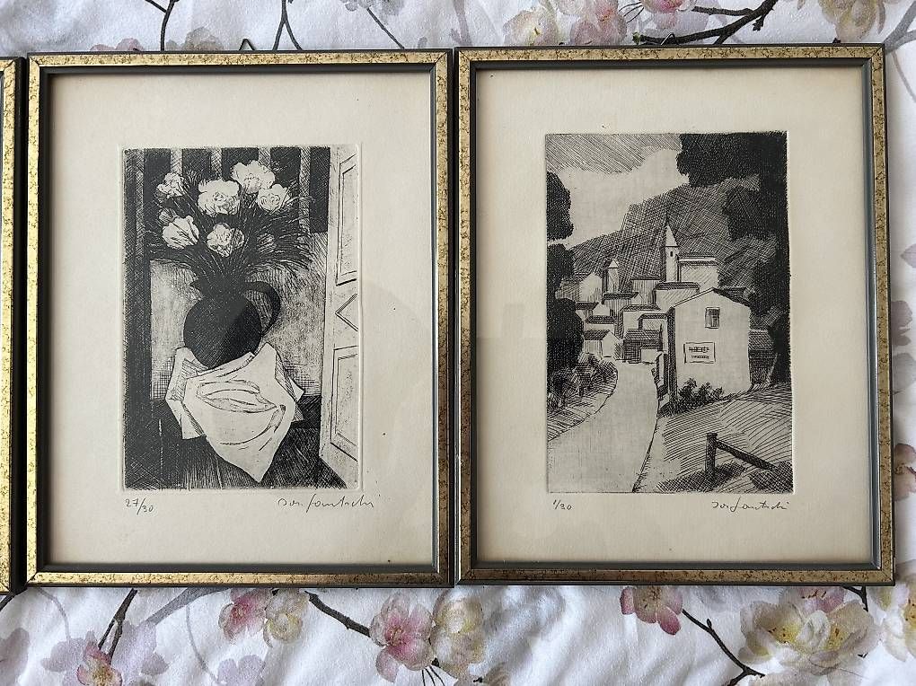 Grafiken & Lithographien: Lithography Gautschi -4 tableaux  – Gebraucht aus Morges von flo_68sd