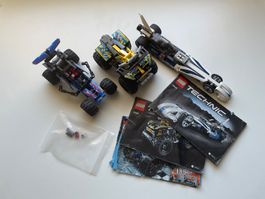 Lego Techni Pullback - 42033 + 42034 + 42010