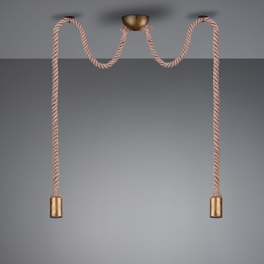 Lampadari & plafoniere: Pendelleuchte, Altmessing, 150 cm Höhe  – Nuovo (secondo la descrizione) da Kreuzlingen venduto da Smart-Light 3