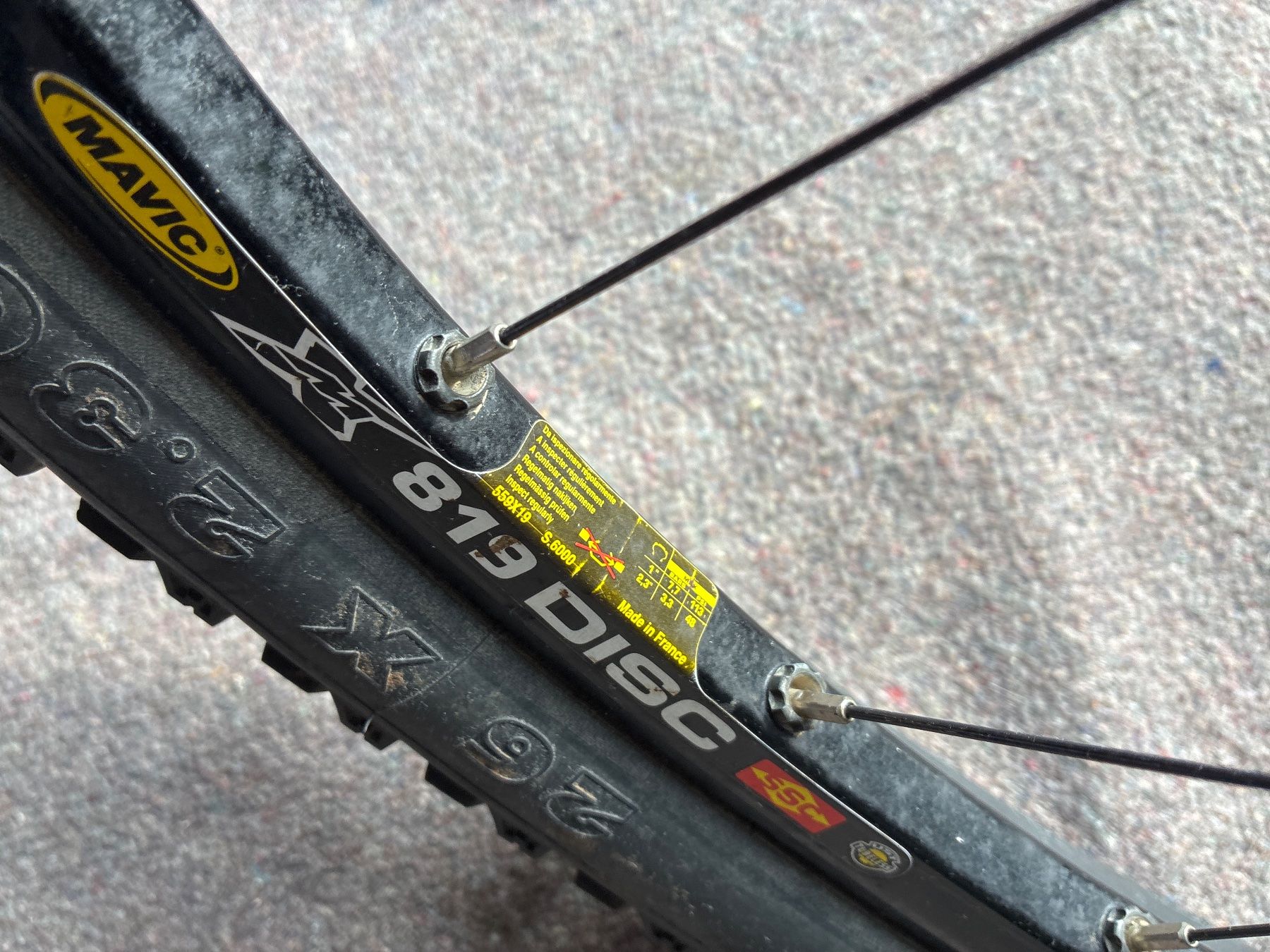 Mavic Pezzi di ricambio: Mavic XC 819 Disc Laufrad Ringle Nabe – Usato da Arlesheim venduto da macinsky 3