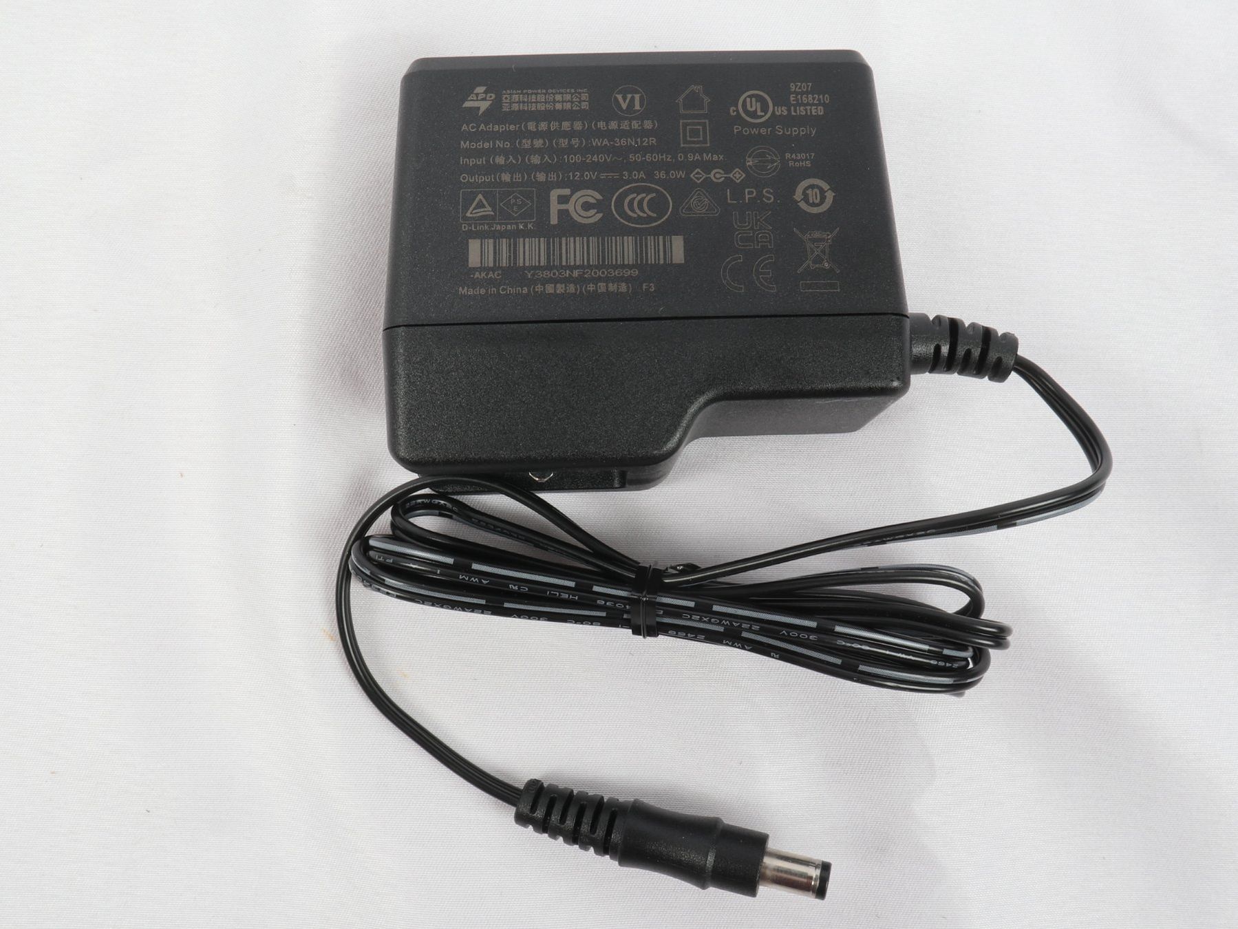 Dlink Laufwerke & Adapter: D-LINK AC Adapter PSM-12V-38-B 36 W – Neu (gemäss Beschreibung) aus Steinen von Restwert_Steinen 6