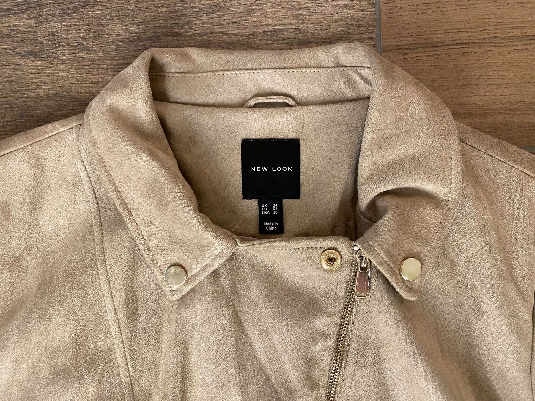 New Look Jacken: New Look Jacke Wildleder-Optik beige Gr. 52 – Gebraucht aus Pratteln von a23_j2gs 2