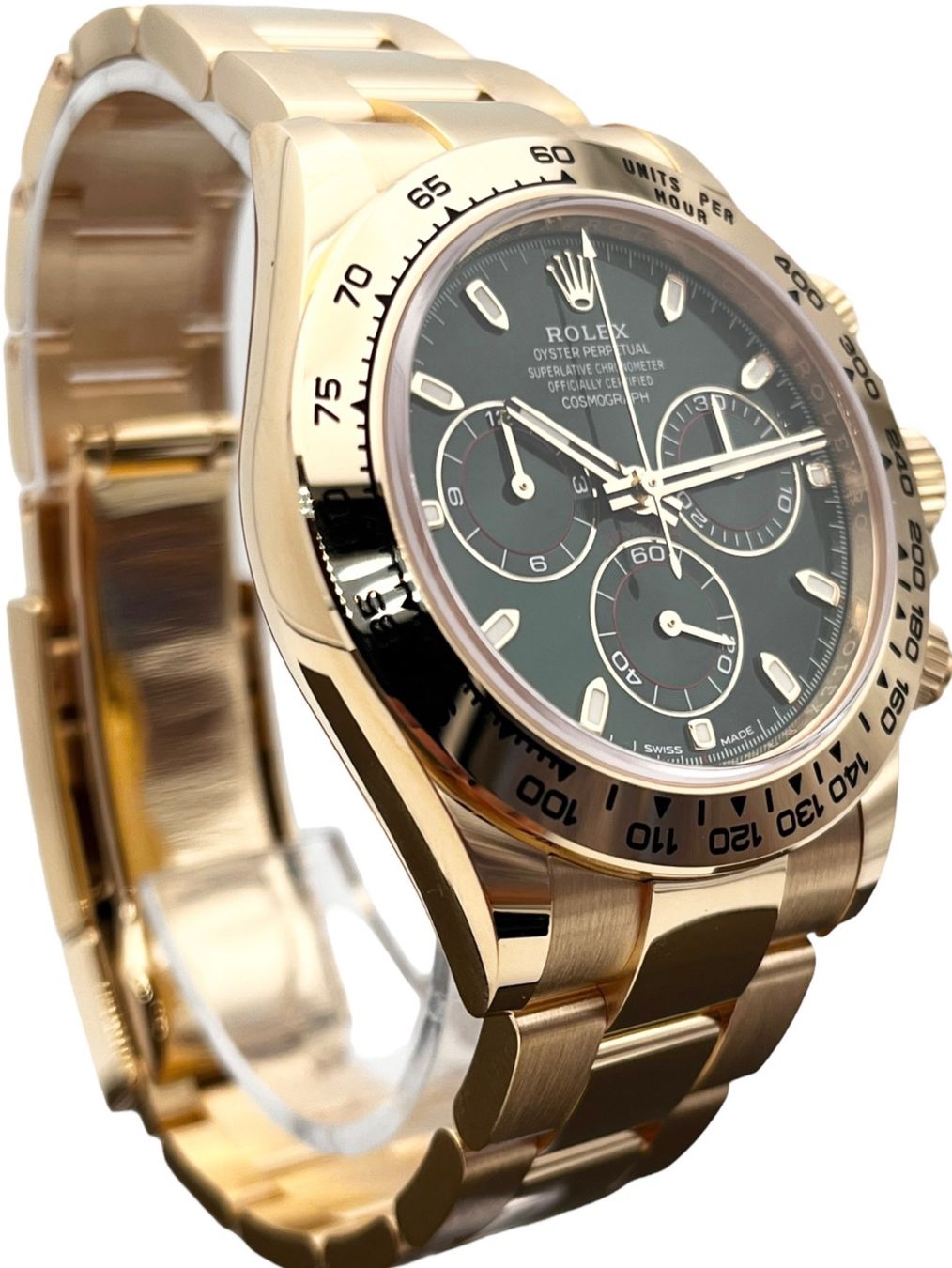 Rolex Orologi: Daytona John Mayer green dial 2023 – Nuovo e nell'imballaggio originale da Genève venduto da Swisstreasures-SA 2