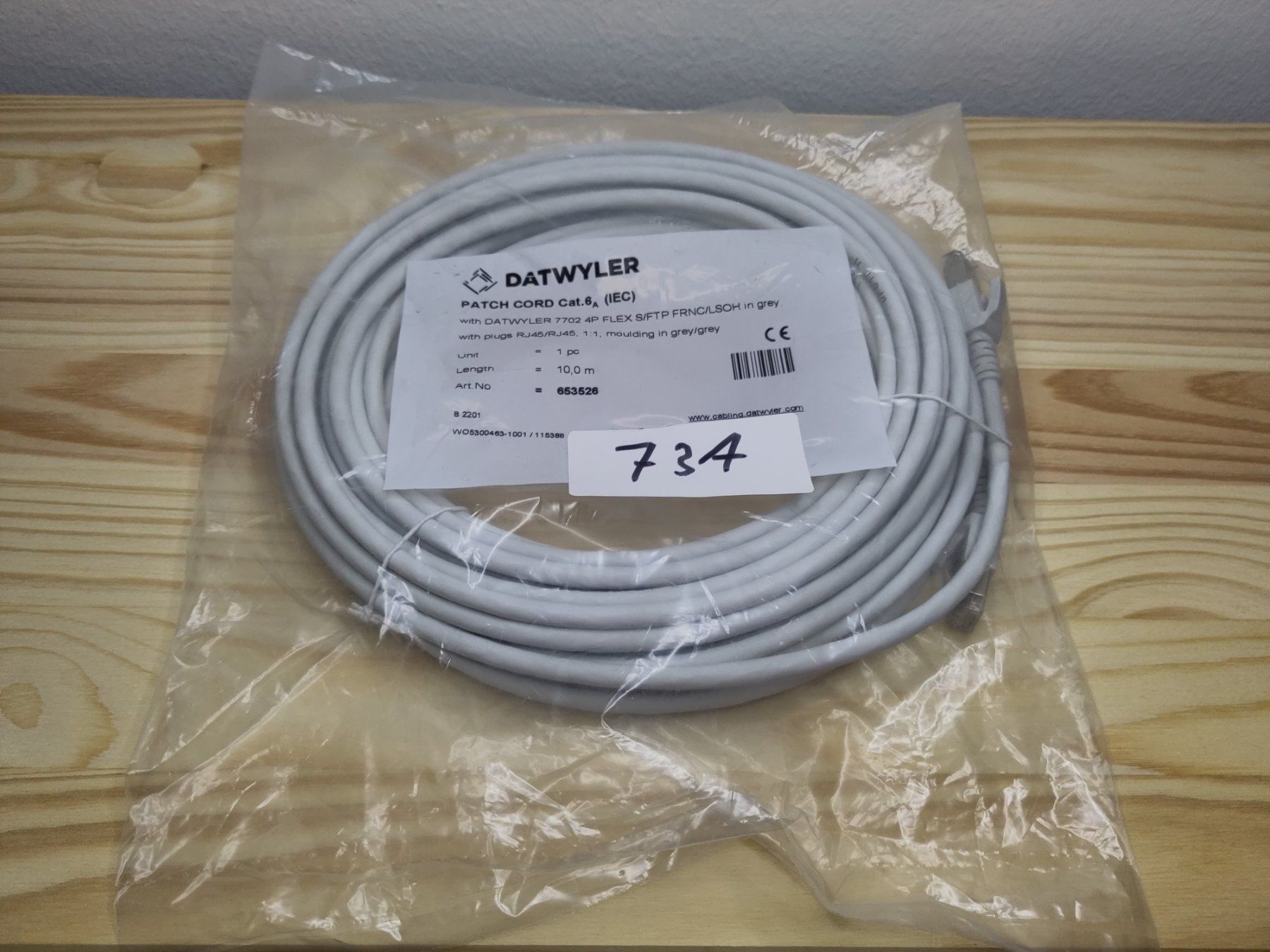 Dätwyler Cavi: Dätwyler Patchkabel Ethernet CAT 6a SFTP 10 m Halogenfrei – Usato da Zug venduto da RepTCG