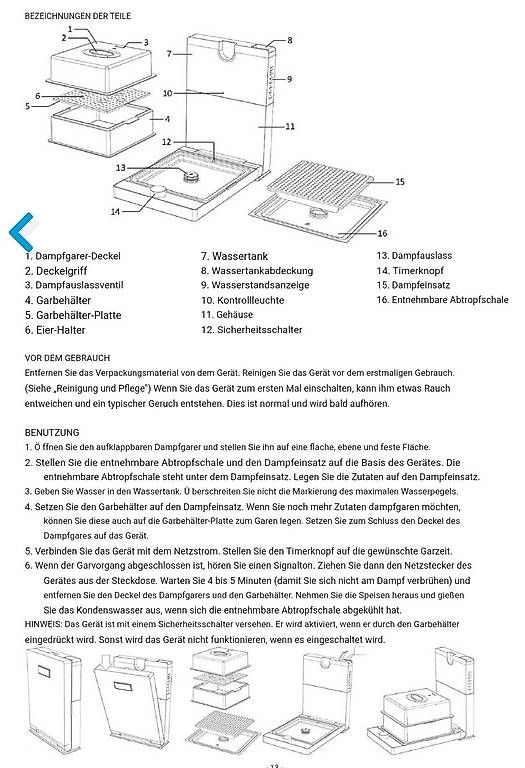 Appareils de cuisine: Steamer Dämpfer – D'occasion à Aarburg par Rbstarr 3