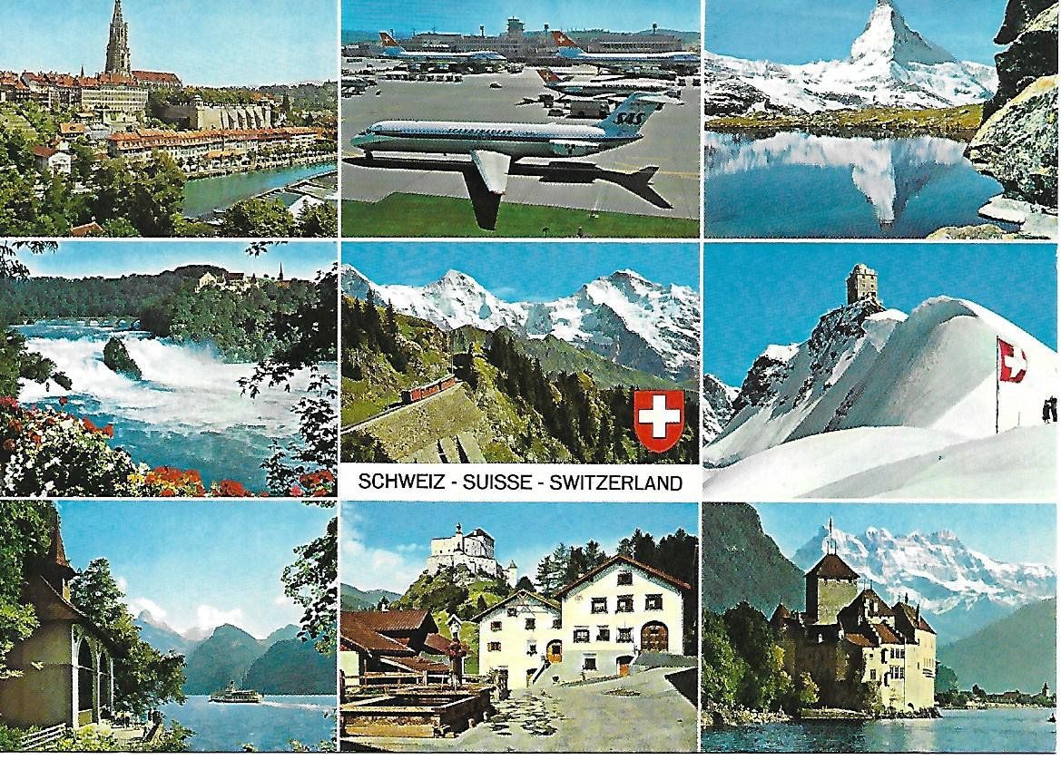 Cartoline postali: Ansichtskarte der Schweiz mit 9 Sehenswürdigkeiten – Nuovo (secondo la descrizione) da Neuenegg venduto da wisteibe