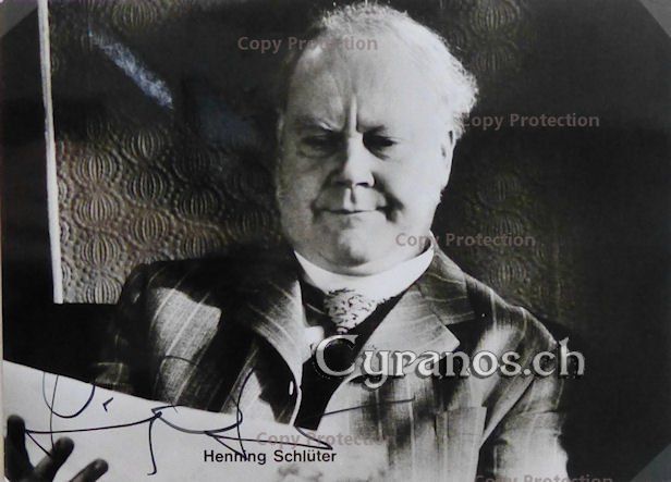 Autogramme: Henning Schlüter (1927-2000) Schauspieler - Autogramm – Gebraucht aus Dietikon von cyranos.ch