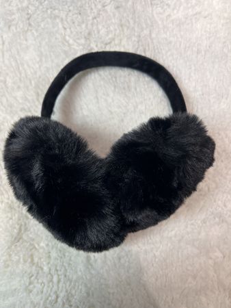 Chauds Cache-oreilles Fourrure Noire Hiver