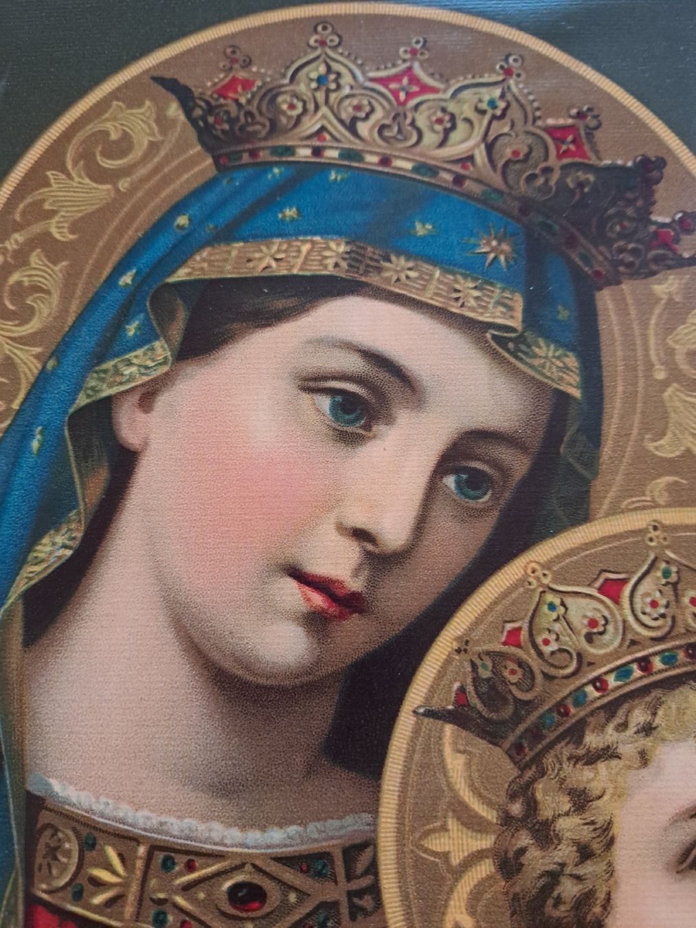 Foto & Immagini: Religiöses Bild Mutter Gottes Kind antik Druck – Usato da Schöftland venduto da bea_k5lj 1