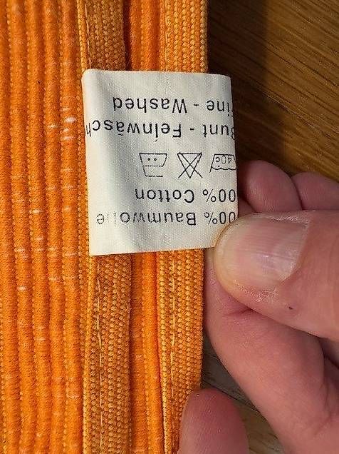 Untersetzer: 6 Tischsets Orange Baumwolle – Gebraucht aus Zürich von JumaRiku 1