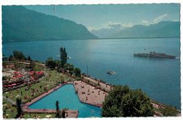 Montreux, piscine du Casino, vers 1965-70