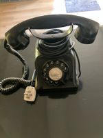 Altes Telefon Bakelit mit Wählscheibe guter Zustand