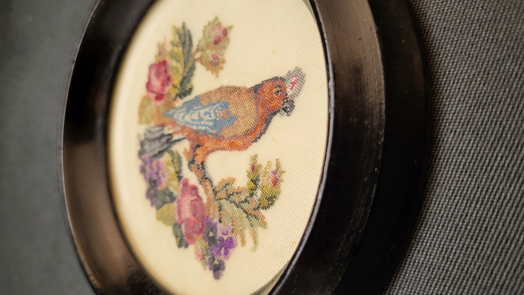 Figuren: Petit Point-Stickerei VOGEL – Gebraucht aus Basel von spinne02 3