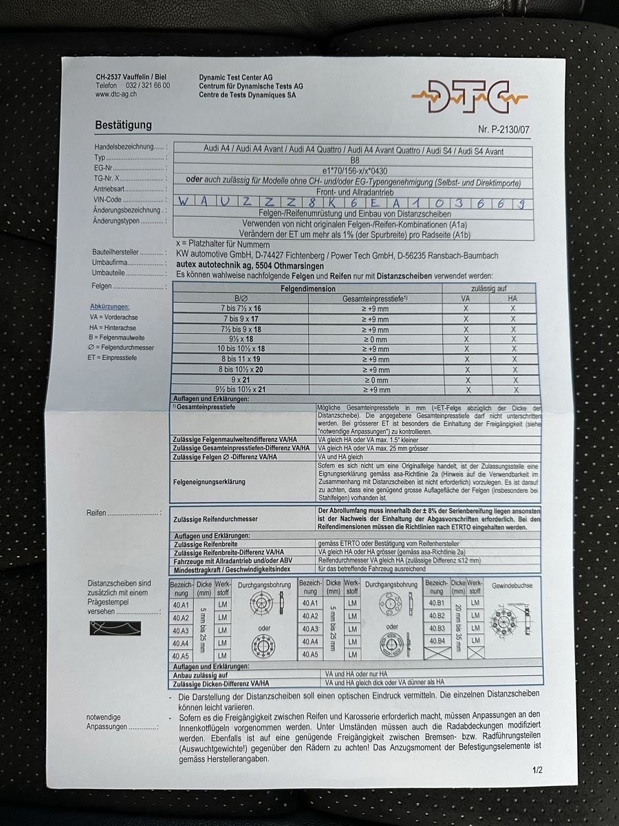 Sonstiges Fahrzeugzubehör: Distanzscheiben PowerTech 40.A3 15mm – Gebraucht aus Schwyz von mar_xvd2 2