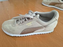 Sneaker Puma Roma beige Wildleder, Gr. 39 Top-Zustand